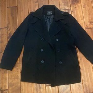 Men’s black pea coat